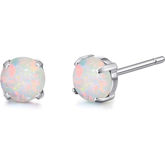 Hypoallergenic G23 Titanium Earrings,F136 Implant Grade Pure Titanium Birthstone - Picture 1 of 6